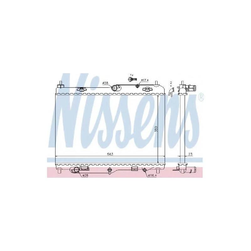 Nissens 69234 Radiator, engine cooling