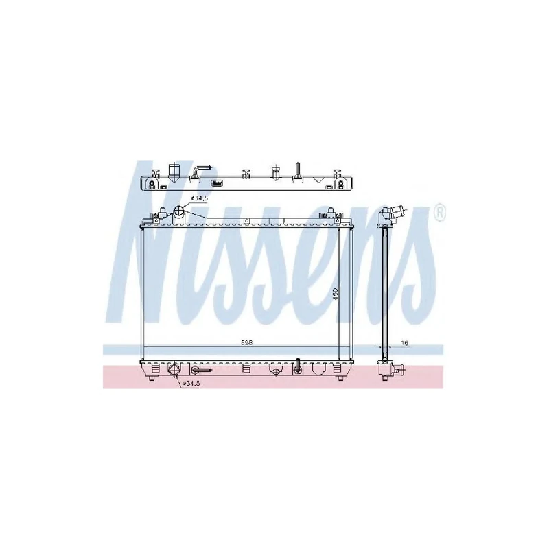 Nissens 64199 Radiator, engine cooling