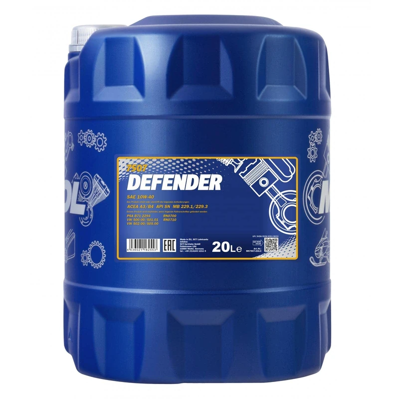MANNOL Defender 10 W-40 API SL/CF 20 L
