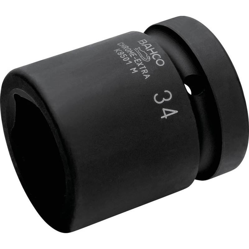 Bahco K9501M-27 6 Edge Hexagon Socket, Black, 27 mm
