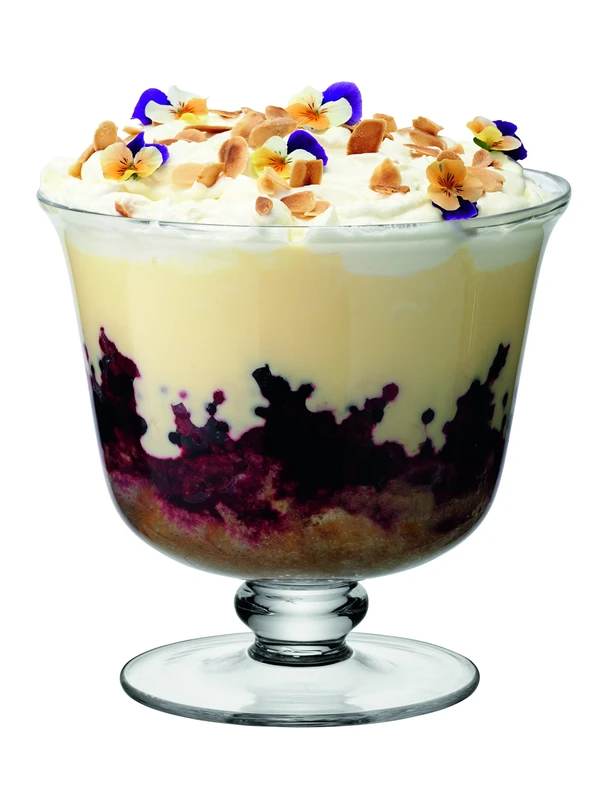 LSA International Serve Tall Comport Ø 22 cm Clear| 1 Unit | Mouthblown and Handmade Glass | SZ08