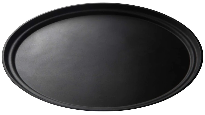 Cambro 2900CT110 Camtread Non-Slip Tray, Oval, Black