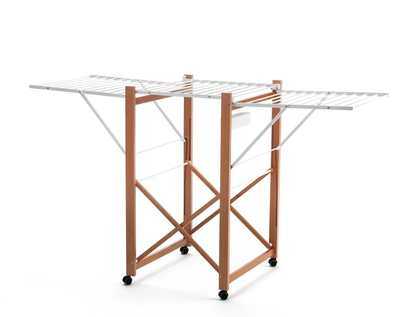 Arredamenti Italia AR_IT- 999 AIRONE drying rack 21 meters of useful line, Finishing cherry