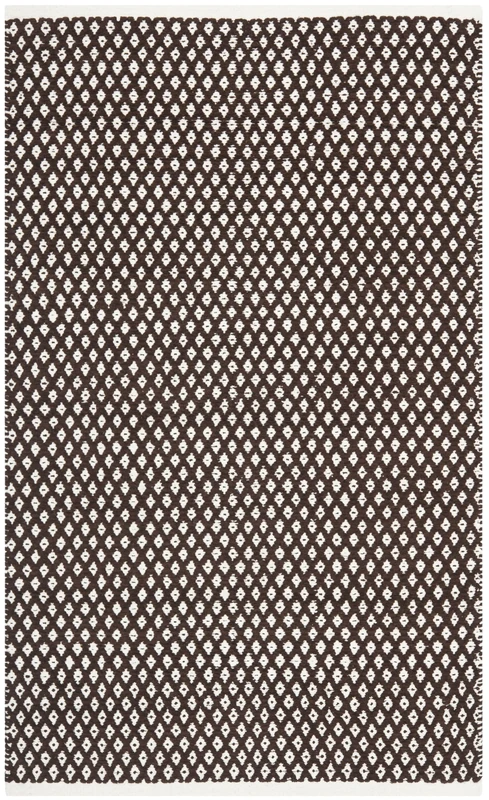 Safavieh Modern Indoor Hand Knotted Rectangle Area Rug, Boston Collection, BOS685, in Brown, 91 X 152 cm for Living Room, Bedroom or Any Indoor Space