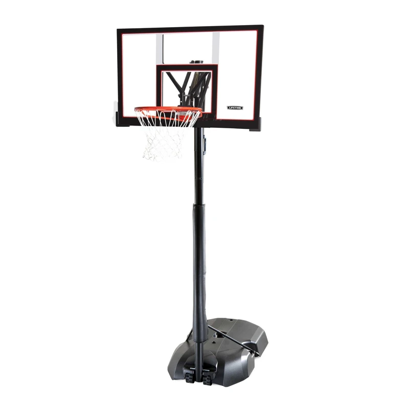 Lifetime Adjustable Portable Basketball Hoop, 48-Inch, Polycarbonate Transparent