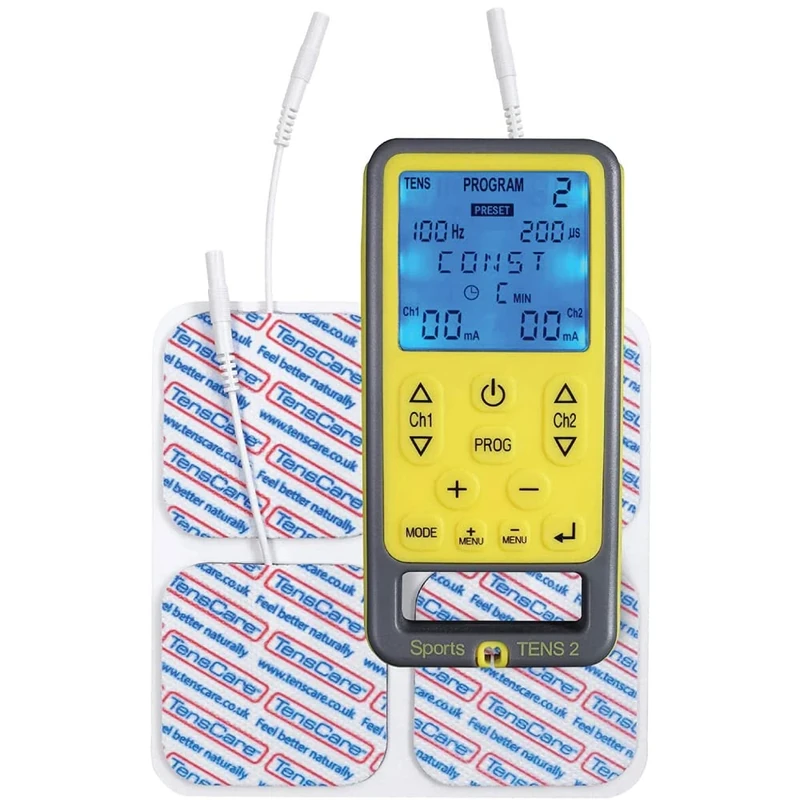 TensCare Sports TENS - 55 TENS, EMS and Massage Programmes. Perfect for Work Out Routines, Pain Relief, Muscle Tonning and Strengthening. Perfect for the Gym, On the Go and at Home