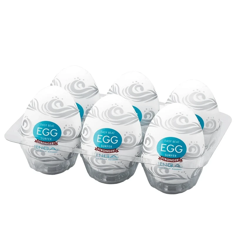 TENGA Egg Surfer - Pack of 6, Light Blue