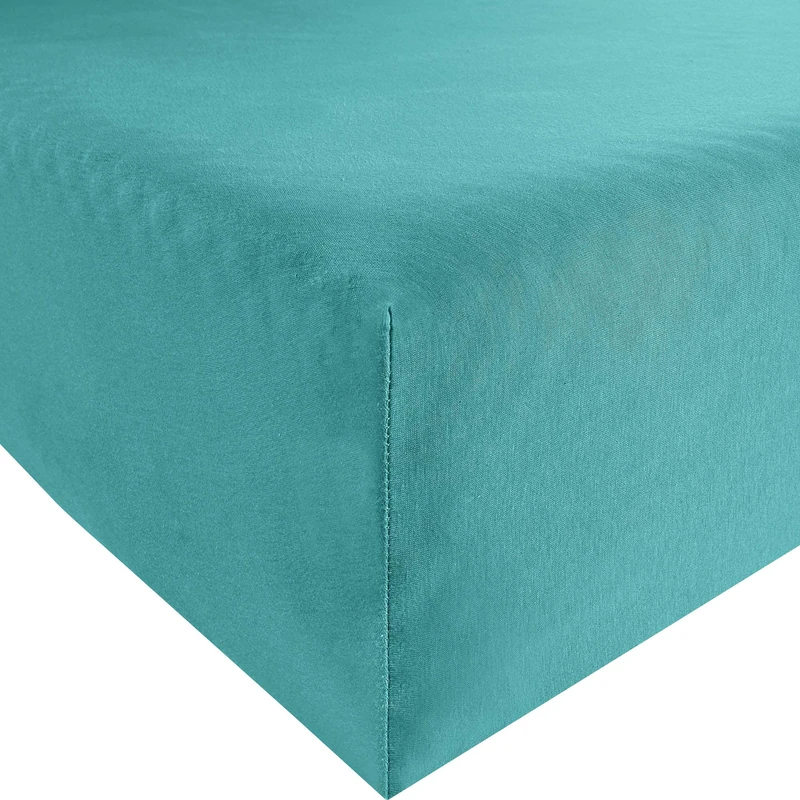 Bassetti Fitted Sheet, Turquoise, 90 x 190 cm, 100 x 220 cm