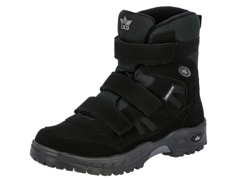 Lico Men's Wildlife V Snow Boot, Black, 10.5 UK