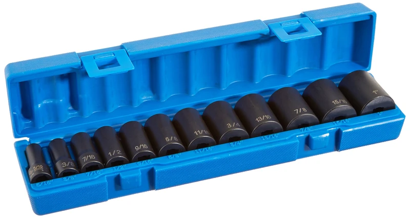 Grey Pneumatic (1213SD) 3/8" Drive 12-Piece Semi-Deep Standard Socket Set