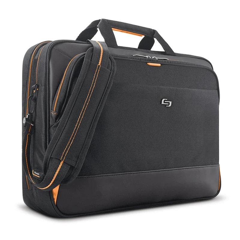 Solo New York Focus 17.3 Inch Laptop Briefcase, Black