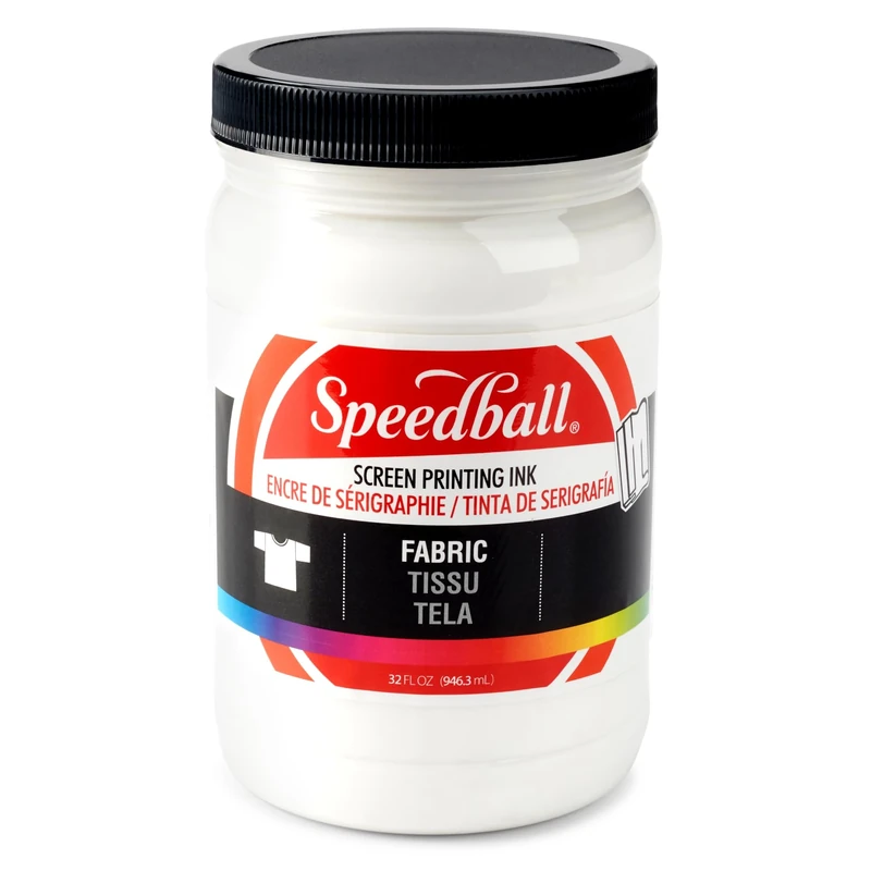 Speedball Fabric Screen Printing Ink, 32-Ounce, White