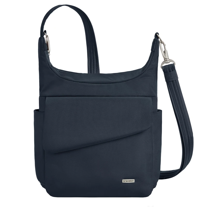 Travelon Anti-Theft Messenger Bag - Midnight Blue 11x10x4.5