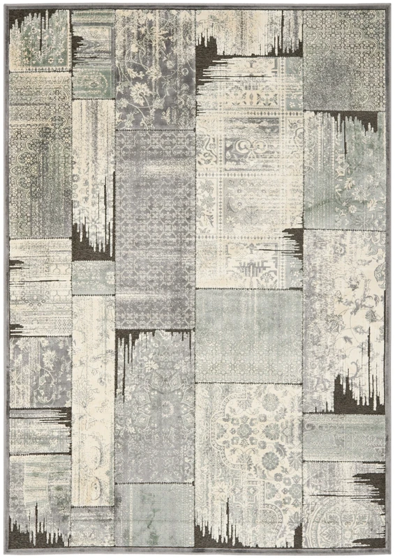 Safavieh Transitional Indoor Woven Rectangle Area Rug, Paradise Collection, PAR100, in Grey / Anthracite, 160 X 229 cm for Living Room, Bedroom or Any Indoor Space