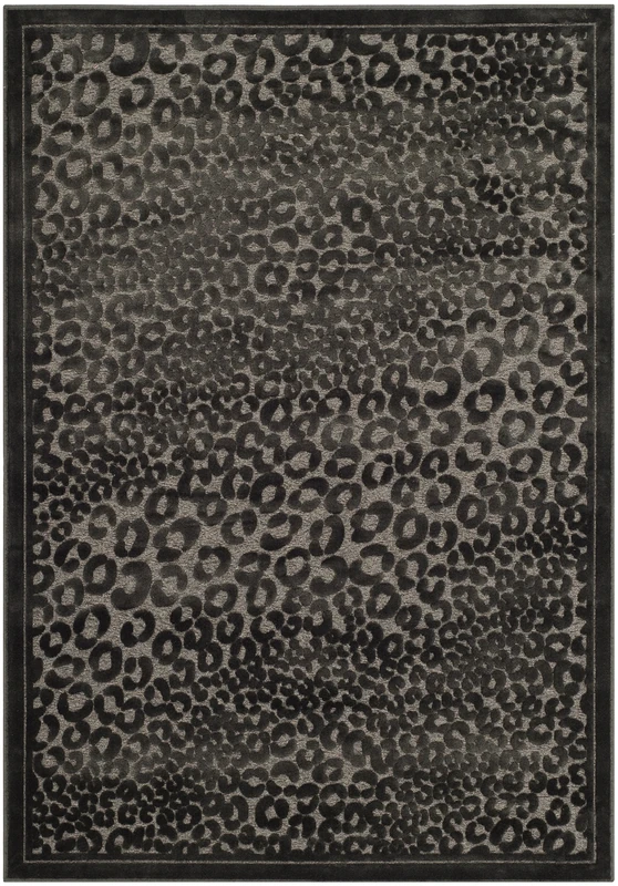 Safavieh Transitional Indoor Woven Rectangle Area Rug, Paradise Collection, PAR120, in Charcoal / Multi, 79 X 122 cm for Living Room, Bedroom or Any Indoor Space