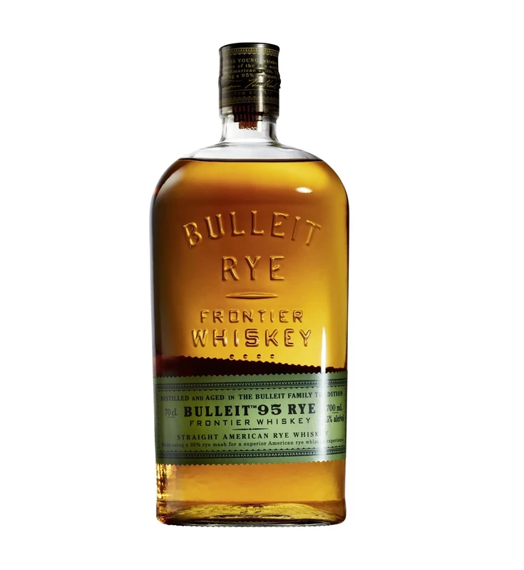 Bulleit 95 Rye Bourbon Frontier Whiskey | 45% vol | 70cl | American Bourbon Whiskey | Neat also for Cocktails & American Drinks | Smooth with Sweet Tones of Maple & Oak