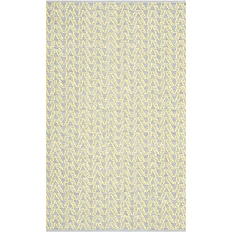 SAFAVIEH Eco-Friendly Rug for Living Room, Dining Room, Bedroom - Recycled Plastic Collection, Short Pile, in Sunflower, 91 X 152 cm