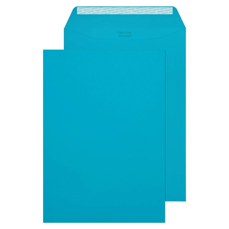Blake Plain Blue C4 Envelopes, Peel & Seal, 120gsm, Pack of 250