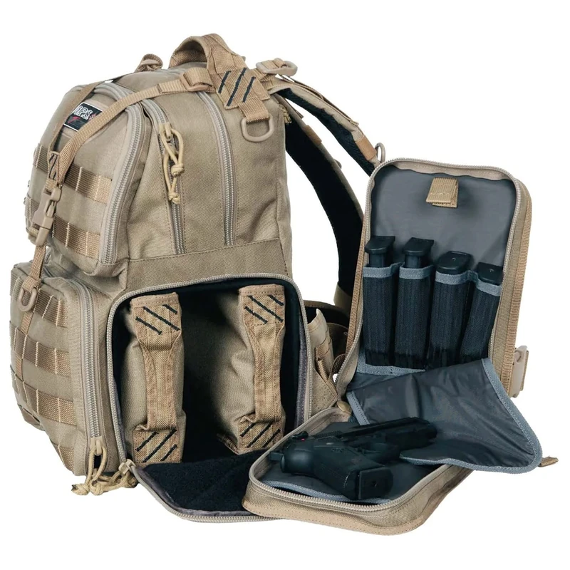G Outdoors 301221-SSI G.P.S. Tactical Range Backpack Tan GPS-T1612BPT - multi, N/A - Image 1