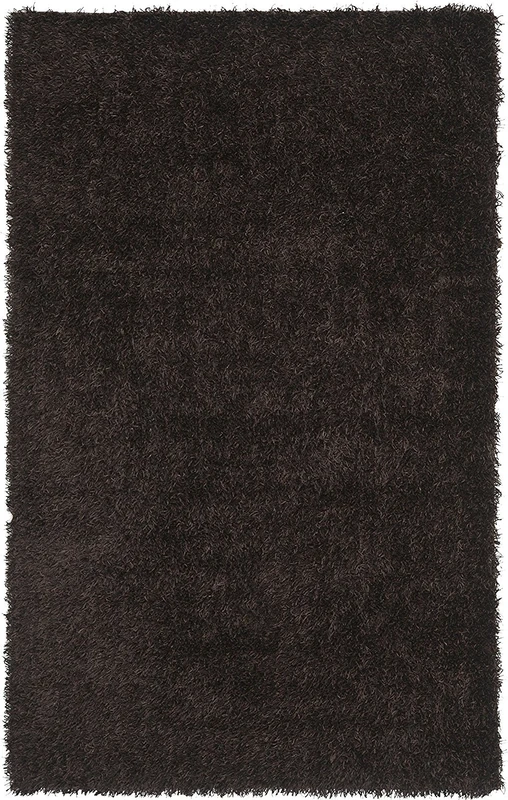 Safavieh Shaggy Indoor Woven Runner Area Rug, New Orleans Shag Collection, SG531, in Chocolate / Chocolate, 91 X 152 cm for Living Room, Bedroom or Any Indoor Space