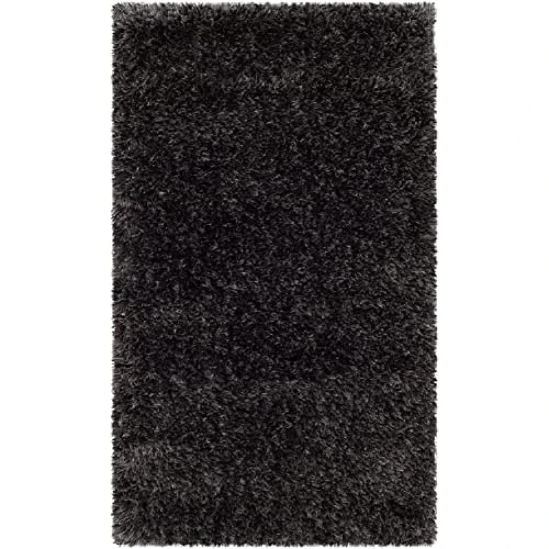 Safavieh Shaggy Indoor Woven Rectangle Area Rug, Shag Collection, SG05, in Assorted, 160 X 229 cm for Living Room, Bedroom or Any Indoor Space
