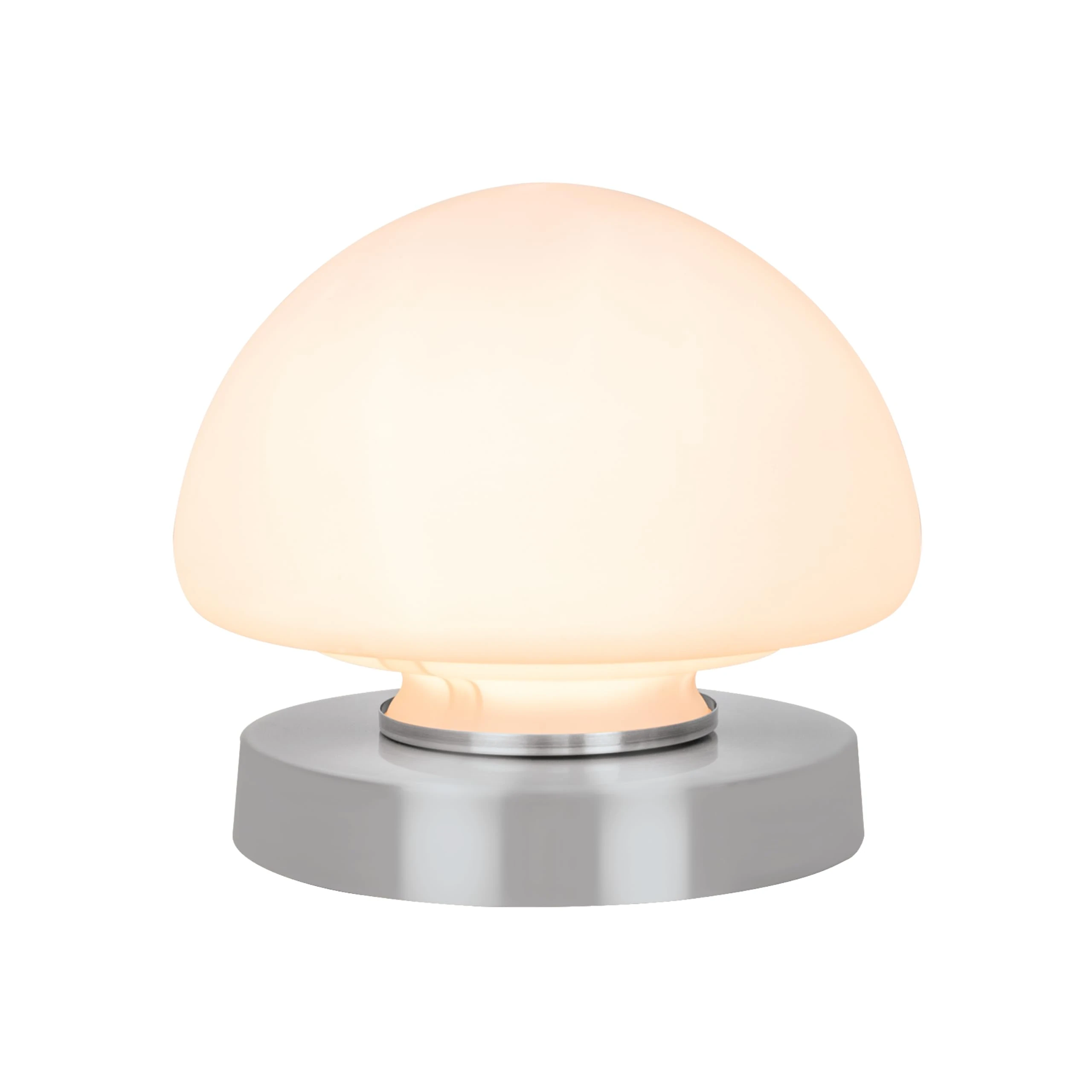 Anika Touch Control Table Lamp / 3 Way Dimmable Settings/Dome Shape with Silver Base/Bedside Light, Living Room, Desk Lamp, Reading Light