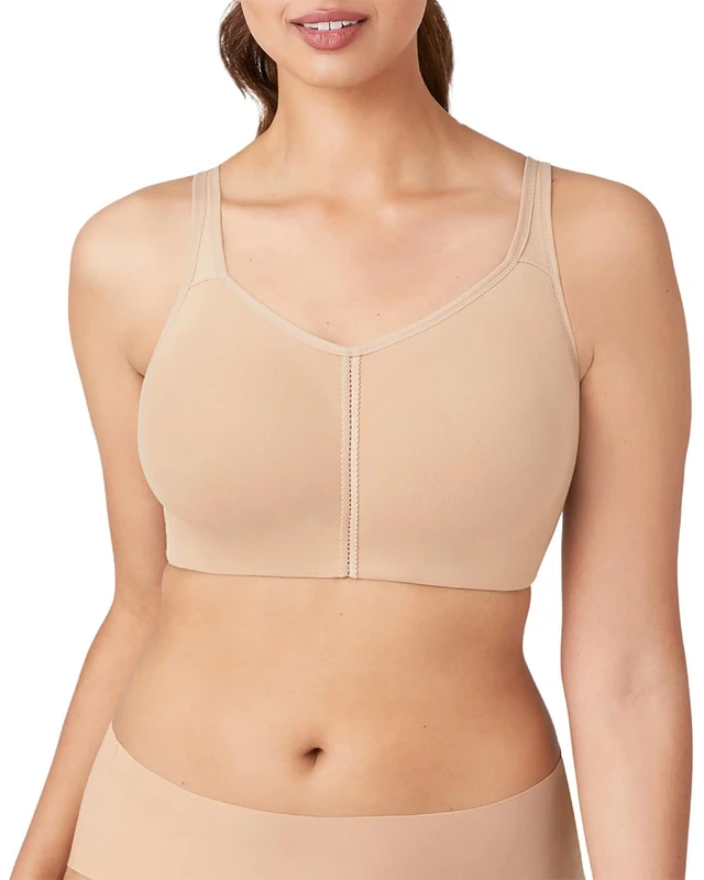 Wacoal Women's Casual Beauty Soft Cup Bra, Toast, 40C