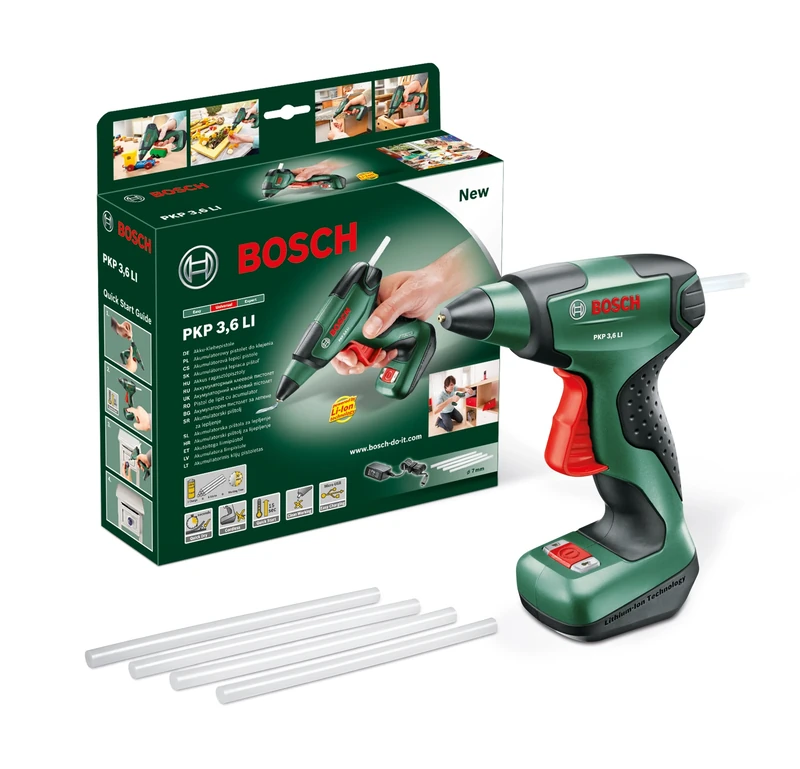 Bosch Accessories Best Price Square CORDLESS GLUE GUN UK PLUG PKP 3.6 LI By Bosch Accessories