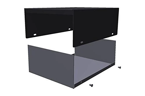 Hammond Electronics 1454N Instrument Case 203 x 203 x 76 Steel Grey Black Pack of 1