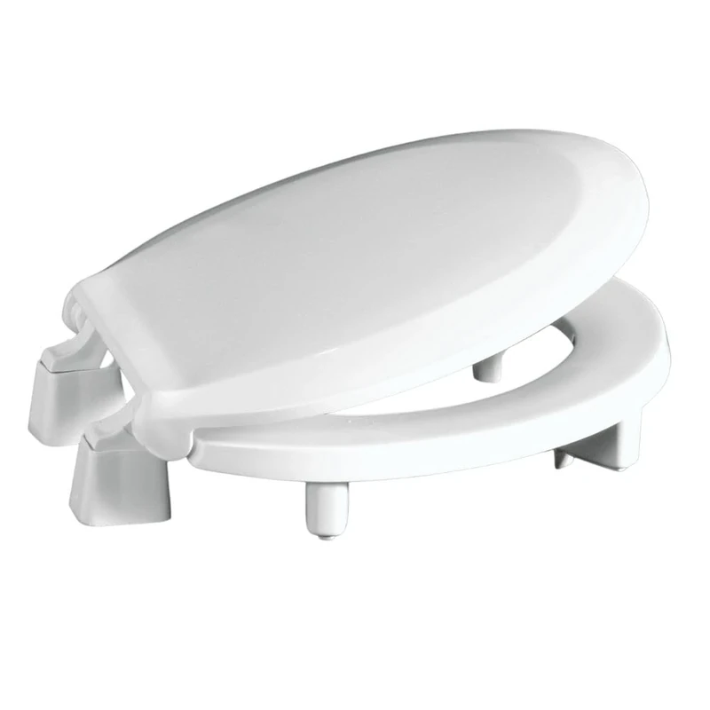 Centoco 3L440STS-001 Plastic Round Toilet Seat with Closed Front, White