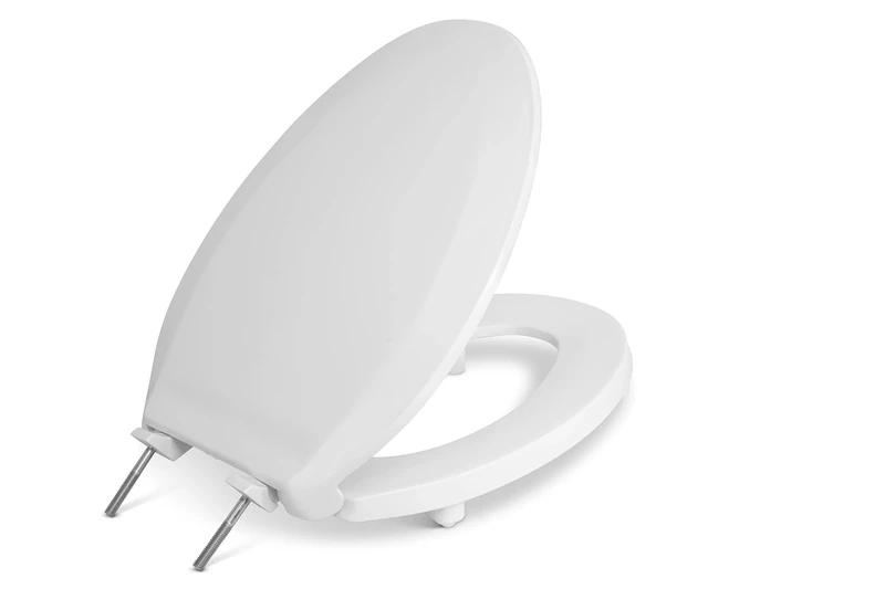 Centoco HL800STS-001 Plastic Elongated Toilet Seat with Closed Front, White