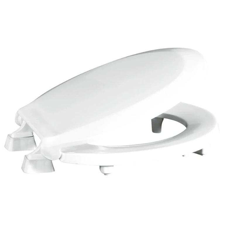 Centoco HL440STS-001 Plastic Round Toilet Seat with Closed Front, White