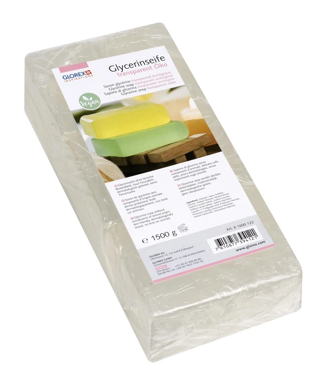 Glorex 6 1600 Glycerin soap, eco, transparent, 1,500 g