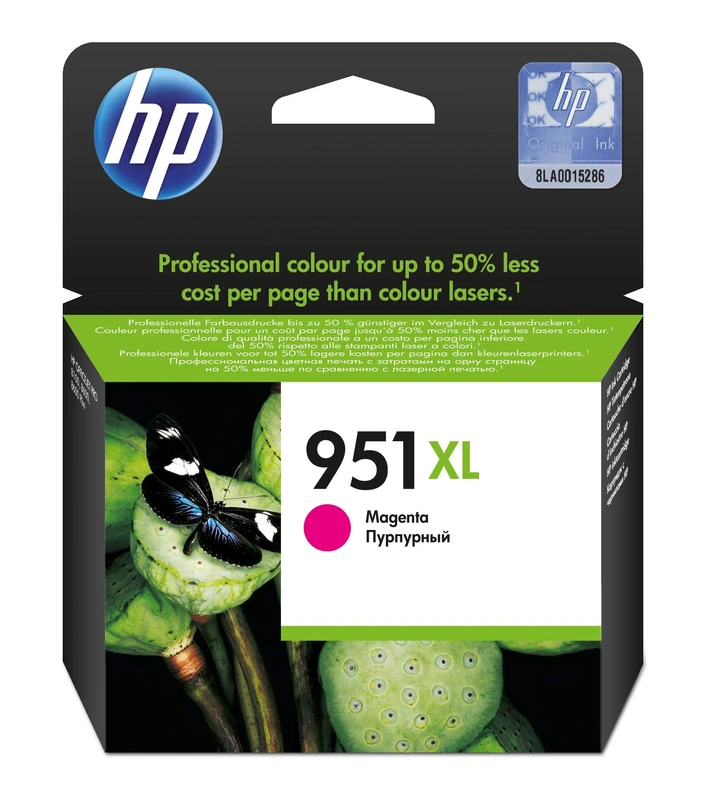 HP 951Xl Pigmented Ink Cartridge for Officejet Pro 251Dw/276Dw/8100/8600/8600/N911A - Magenta