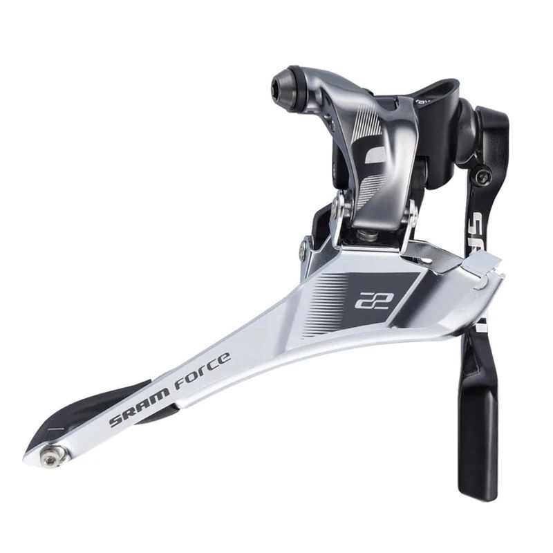 Sram Road 00.7618.038.000 Force22 Front Derailleur Yaw Braze-On with Chain Spotter, Silver