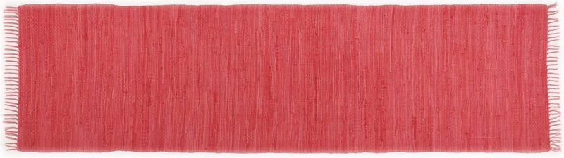 Theko Happy Cotton Rug, 100% Cotton, Red, 70 x 250 cm