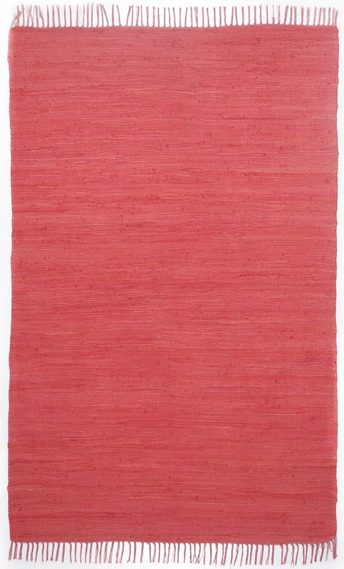 Theko Carpet, 100% Cotton, red, 120 x 180 cm