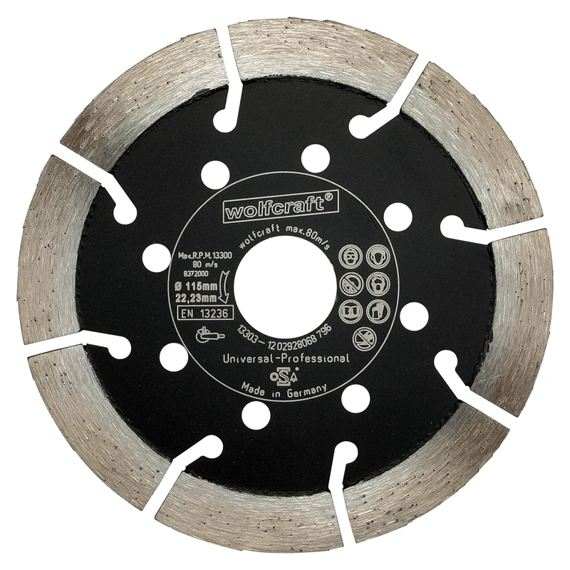 wolfcraft Diamond Cutting Disc "Expert Universal" for Angle Grinders I 8372000