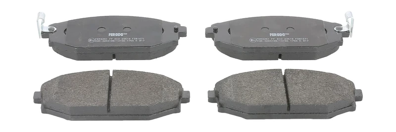 Ferodo FDB1671 Brake Pad Set, disc brake - (set of 4)