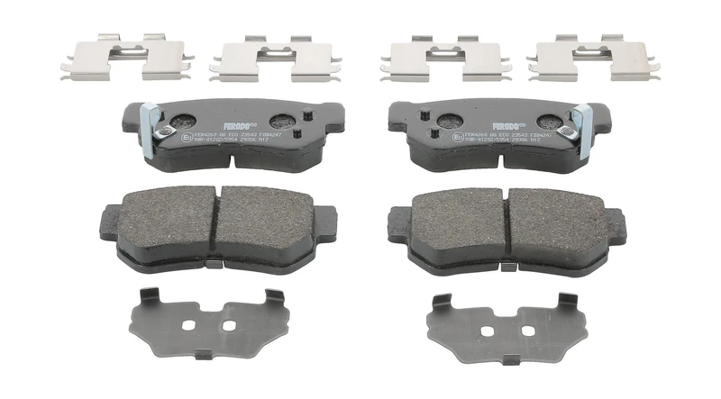 FERODO BRAKE PADS | FDB4247 | REAR | FOR HYUNDAI ELANTRA IV SALOON 2005-2013 | OE-MATCHING QUALITY | ECO-FRICTION FUSE+ TECHNOLOGY