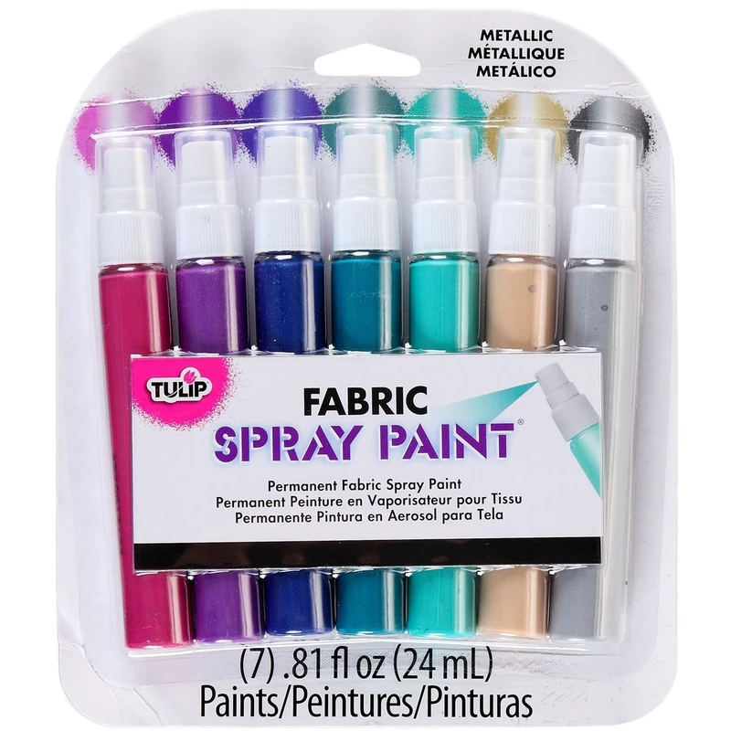 I Love To Create Tulip Mini fabric spray paint Metallic 7pcs - Image 1