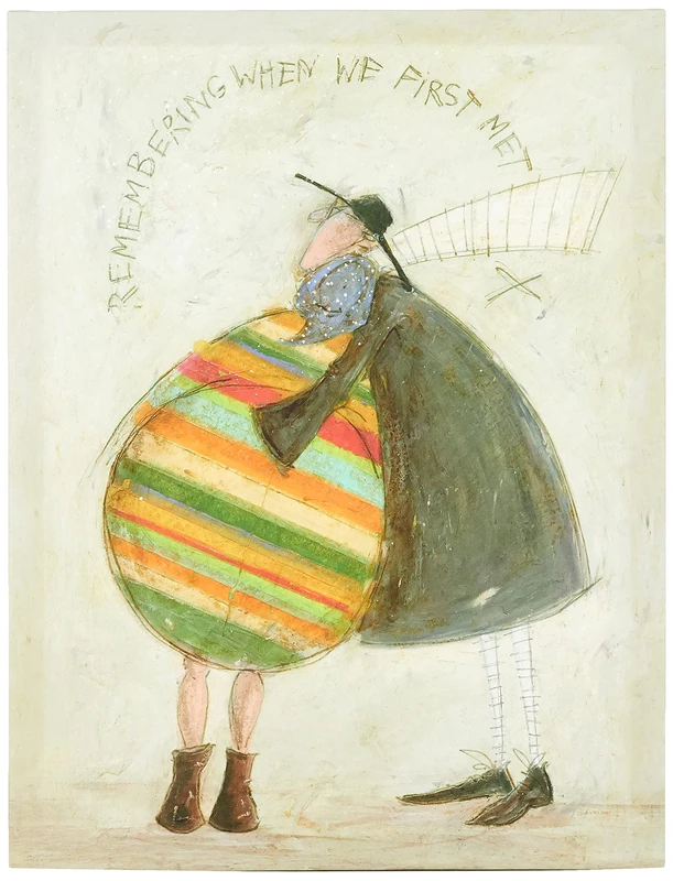 Sam Toft WDC45307 Remembering When We First Met Canvas Print, Multi-Colour, 60 x 80 cm