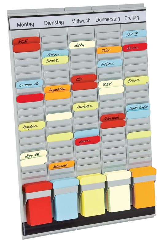 Franken PV1 T-Card Office Planner with German Headings 31.5 x 49 cm 20 Items