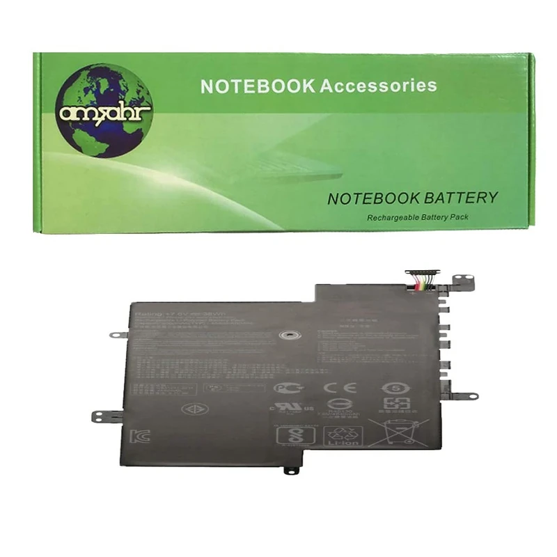 amsahr C21N1629-02 Replacement Battery for ASUS C21N1629, E203N ()