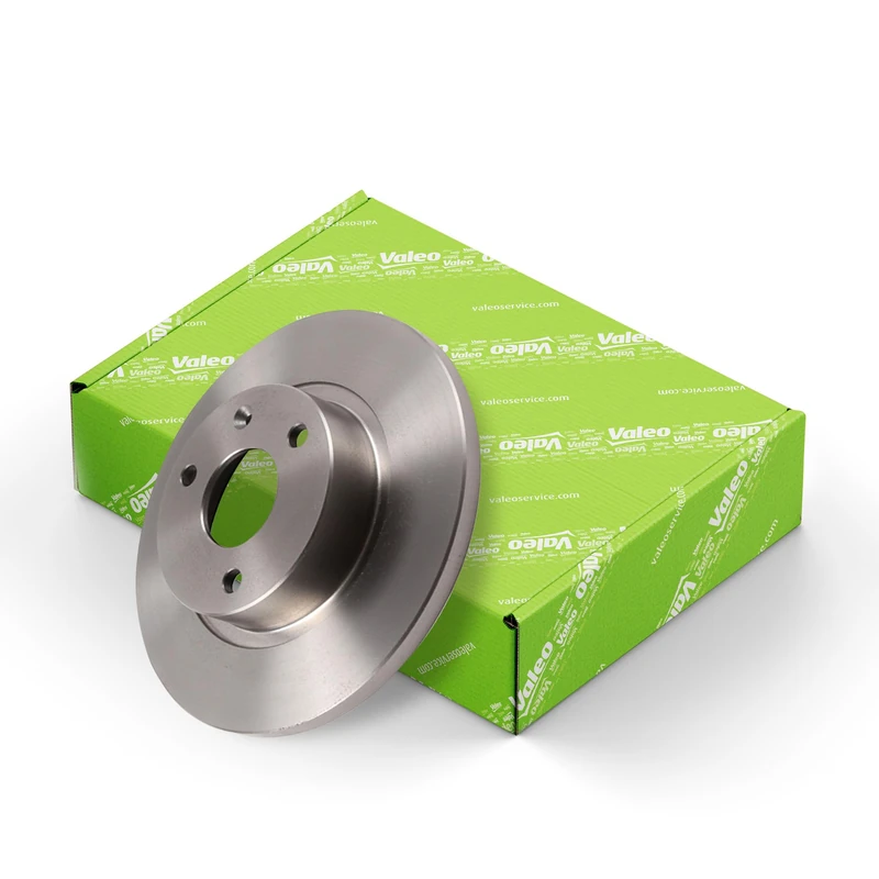 VALEO - Oiled brake discs - 186276 - Box of 2 solid discs - Front axle - Similar to OE design and quality - Valeo, Braking expert since 1923