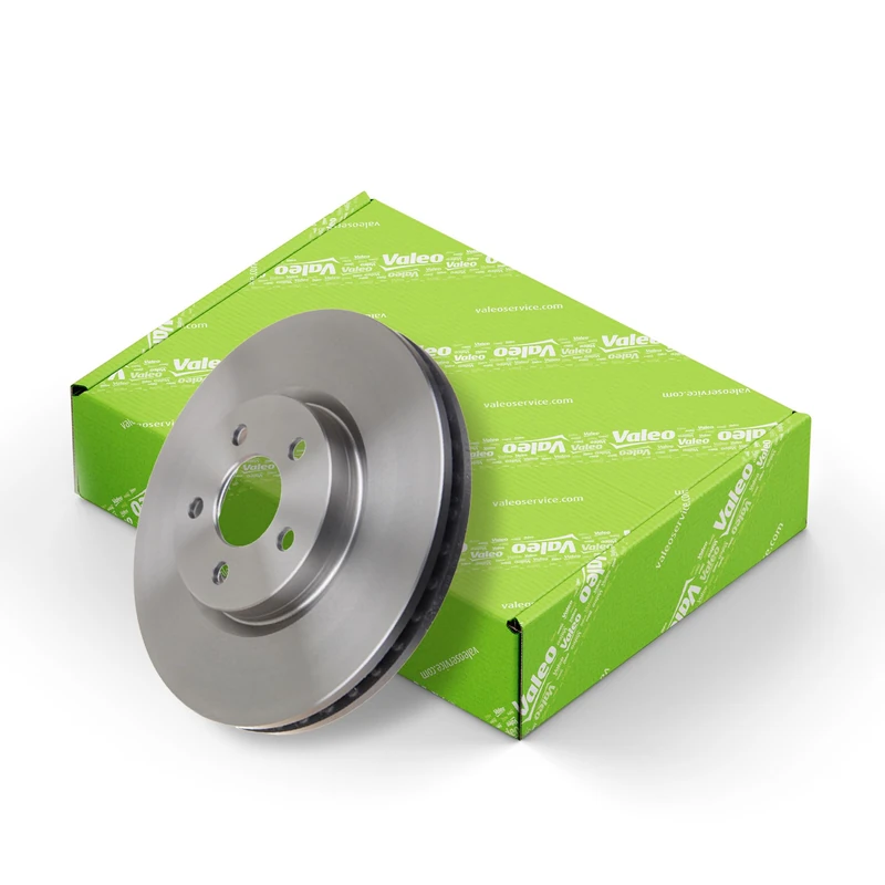 VALEO - Oiled brake disc - 186756 - Box of 1 ventilated disc - Front axle - Similar to OE design and quality - Valeo, Braking expert since 1923