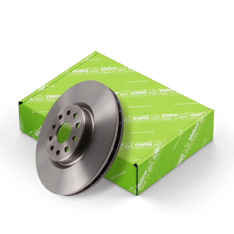 Valeo Oiled Brake Disc, Box of 1 Vented Disc - Front Axle - Similar to OE Design and Quality - 197229 - Image 1
