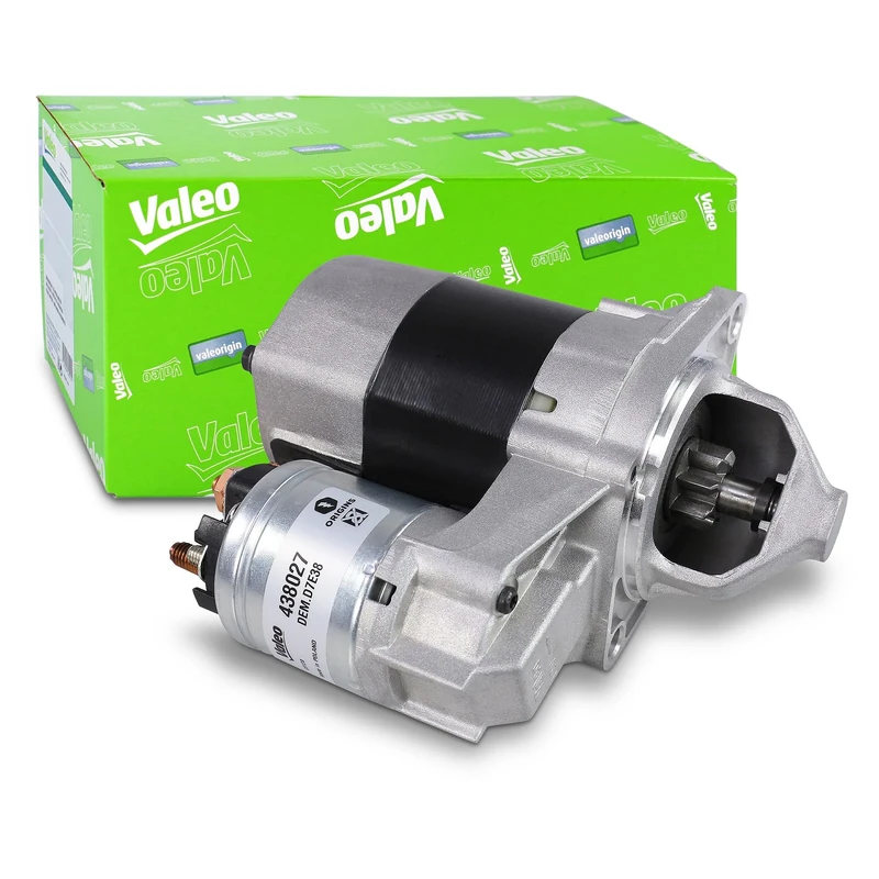 VALEO 438027 Starter Power: 1 kW Stop & Start: NO Number of teeth: 8 teeth Voltage: 12 V Rotation direction: CLOCKWISE