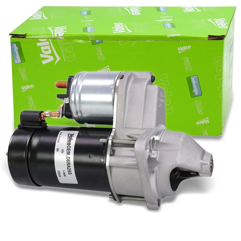 VALEO 438183 Starter Power: 1,3 kW Stop & Start: NO Number of teeth: 9/10 teeth Voltage: 12 V Rotation direction: CLOCKWISE