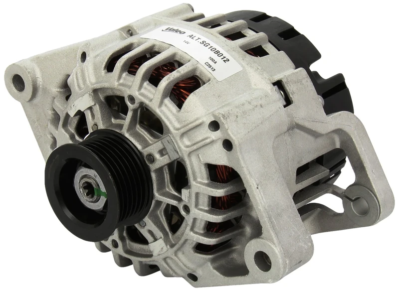 VALEO 439427 Alternator Alternator Charge current: 100 Amp Grooves: 6 grooves Pulley diameter: 51 mm Voltage: 14 V Rotation direction: CLOCKWISE